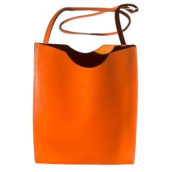 Hermes Onimaitou Pochette Orange Calf Leather Brique Box Crossbody Bag - Picture 3 of 13